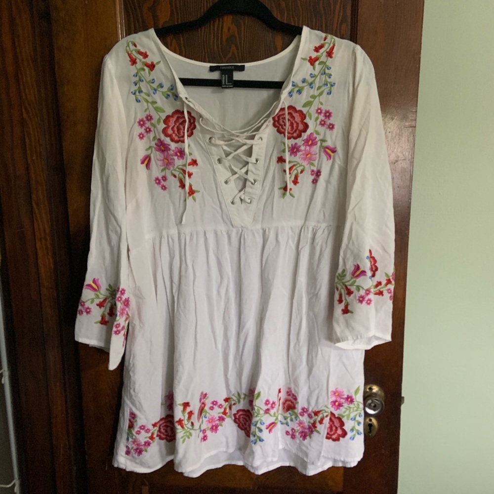 Floral Embroidered Dress